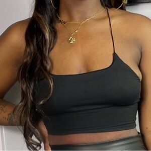 Elegant Black Women's Crop Top